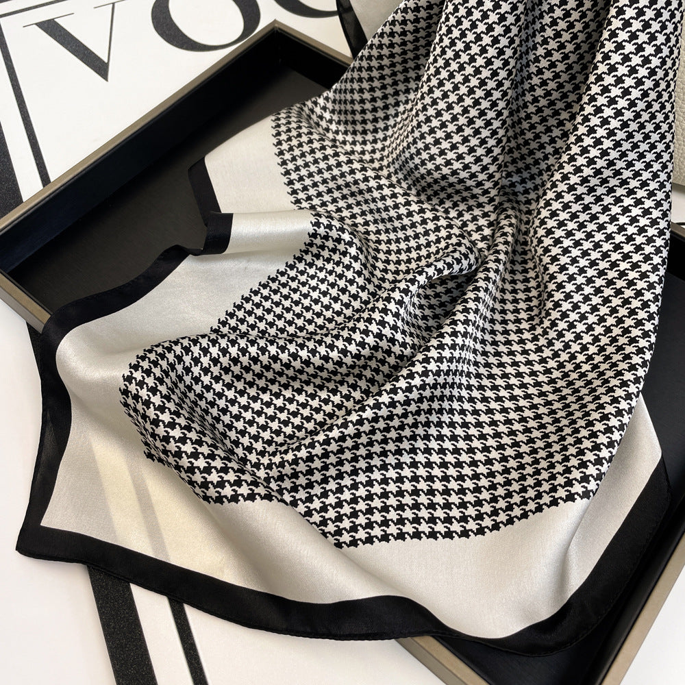 BCHICU Stripes 66cm*66cm 100% Silk Small Square Scarf Small Neckerchief with Suit