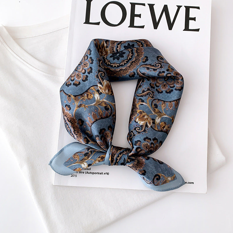 BCHICU 53cm*53cm 100% Small Square Silk Scarf Neckerchiefs&Bandana