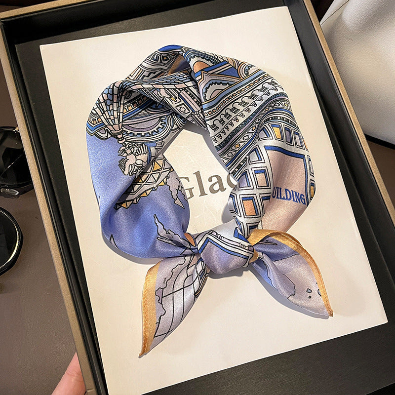 BCHICU 53cm*53cm 100% Small Square Silk Scarf Neckerchiefs&Bandana