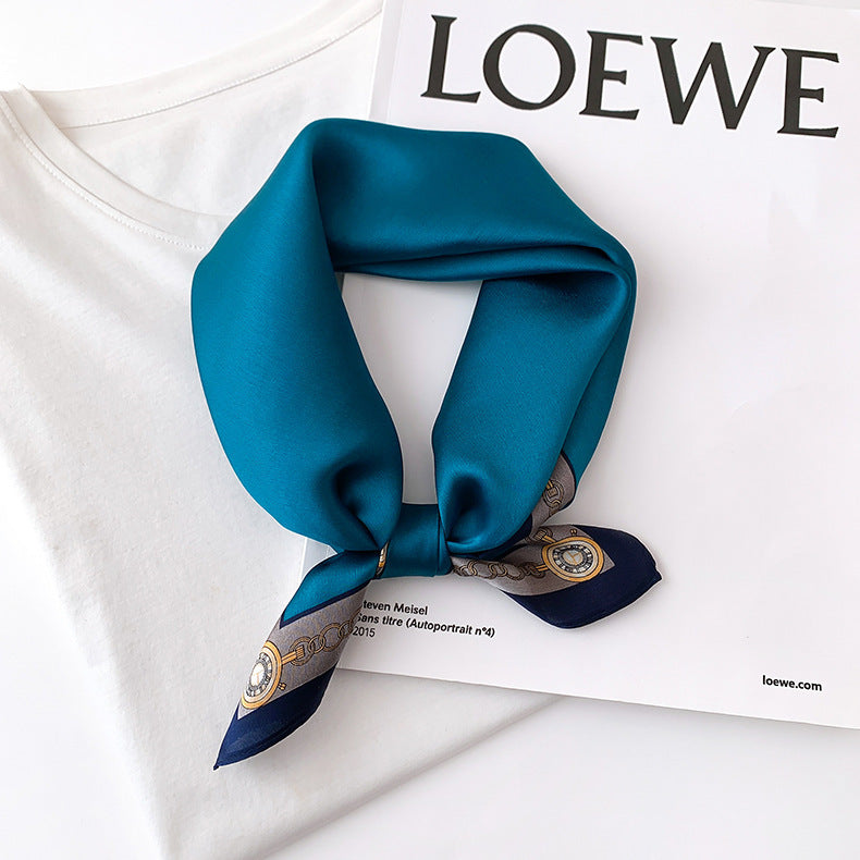 BCHICU 53cm*53cm 100% Small Square Silk Scarf Neckerchiefs&Bandana