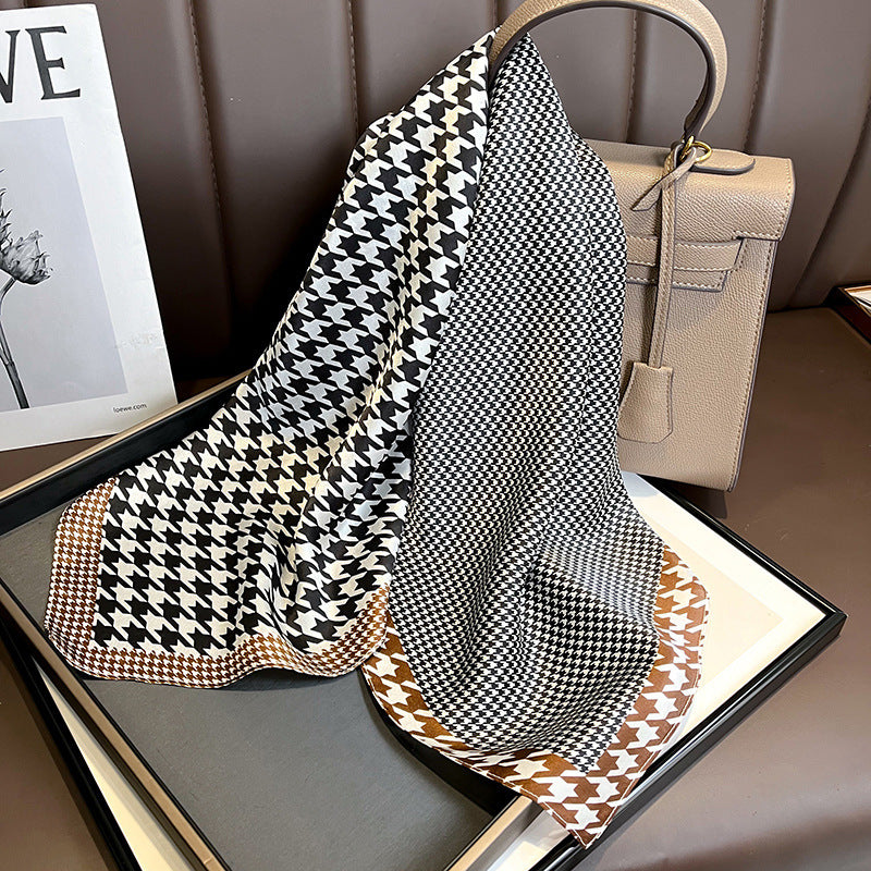 Hot!!! BCHICU 014# 68cm*68cm 100% Silk Small Square Scarf Small Neckerchief with Suit