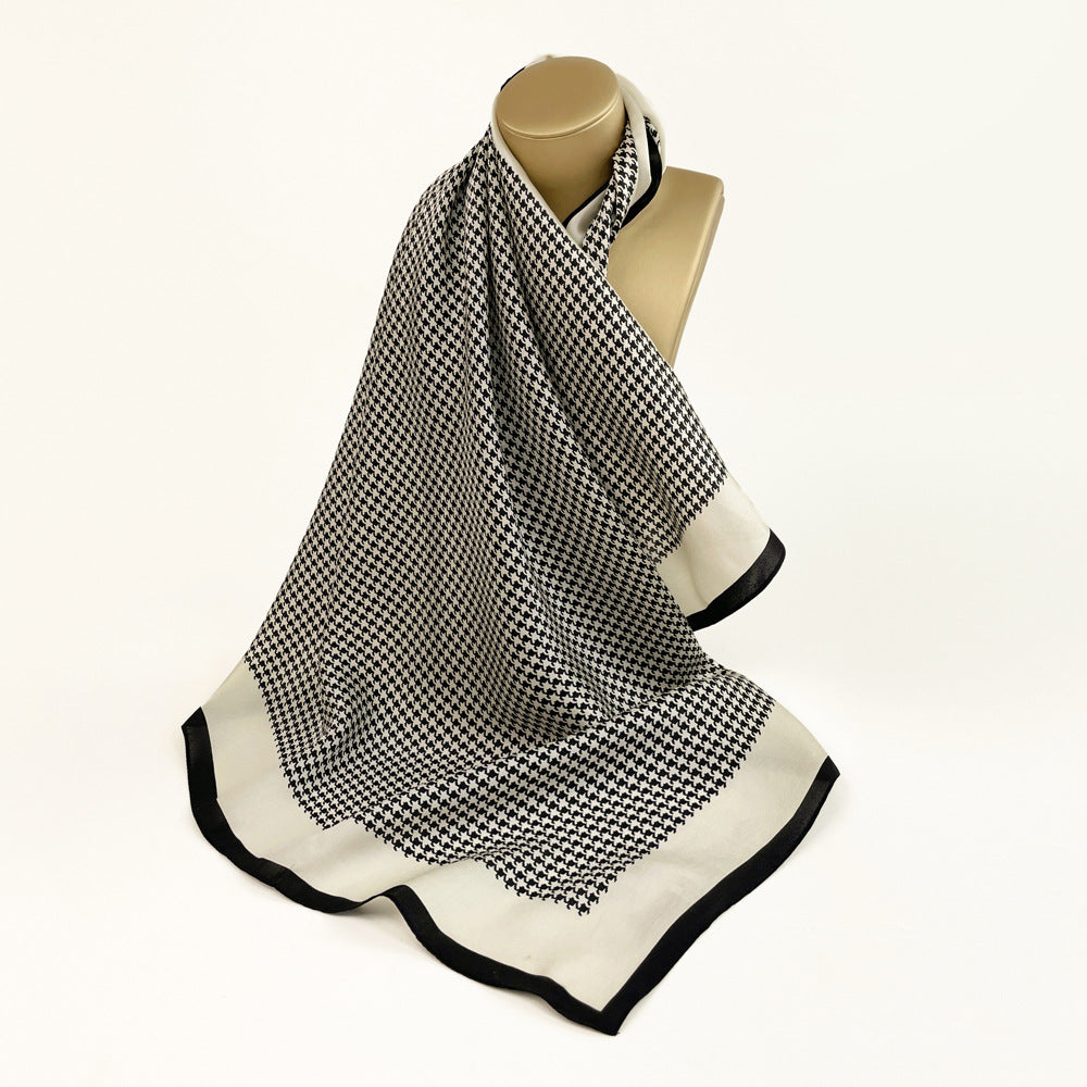 BCHICU Stripes 66cm*66cm 100% Silk Small Square Scarf Small Neckerchief with Suit