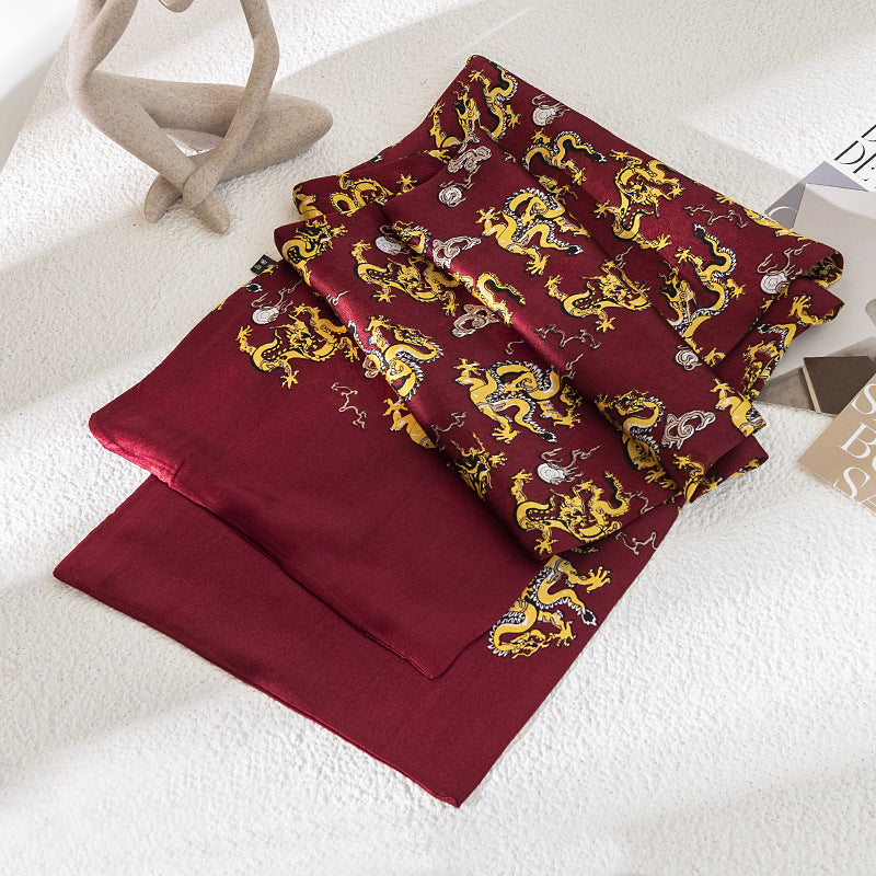 BCHICU 100% Mulberry Silk Men's Business Neckerchief 160cm*25cm Fashion Commuting Versatile Scarf