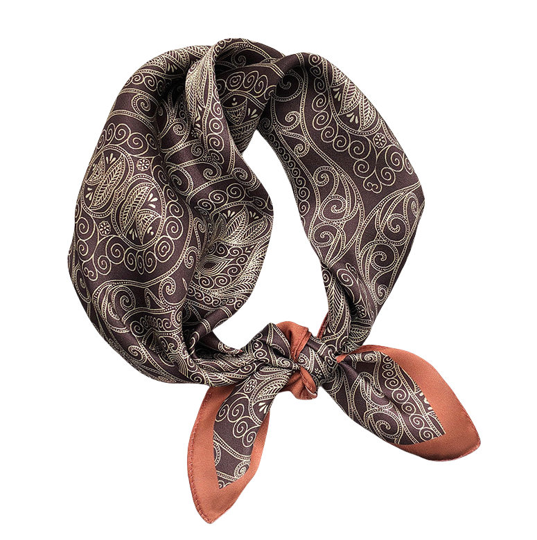 BCHICU Printed Fashion Scarf 46# 53cm*53cm Print 100% Silk Small Square Silk Scarf Neckerchiefs&Bandana&Handkerchief