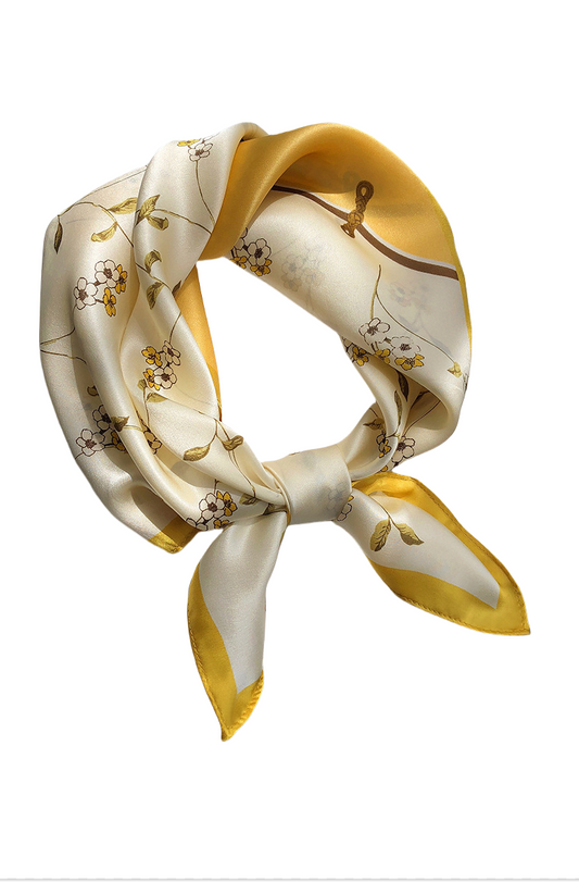 BCHICU Printed Fashion Scarf 46# 53cm*53cm Print 100% Silk Small Square Silk Scarf Neckerchiefs&Bandana&Handkerchief