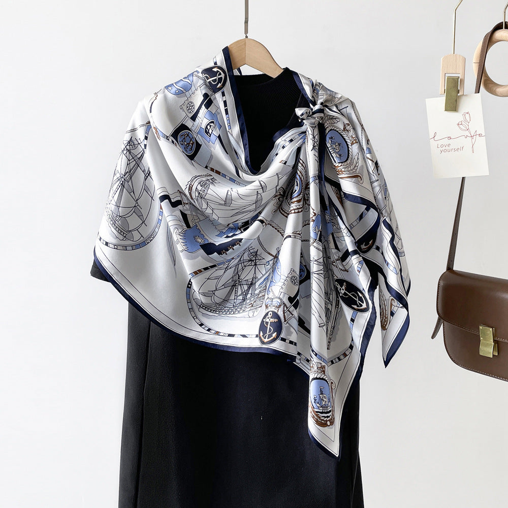 BCHICU ZS08-01# 52cm*170cm 100% Silk Shawls