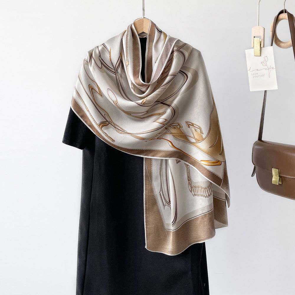 BCHICU ZS08-09# 52cm*170cm 100% Silk Shawls