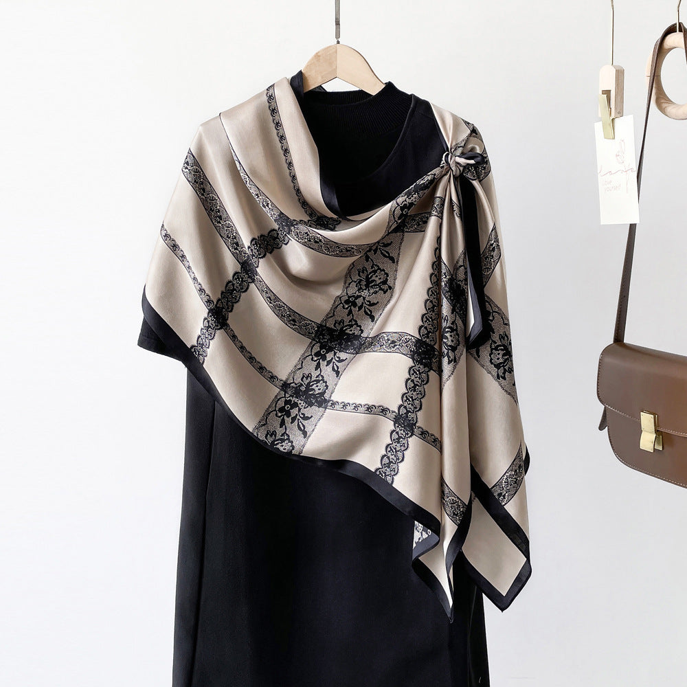 BCHICU ZS08-03# 52cm*170cm 100% Silk Shawls