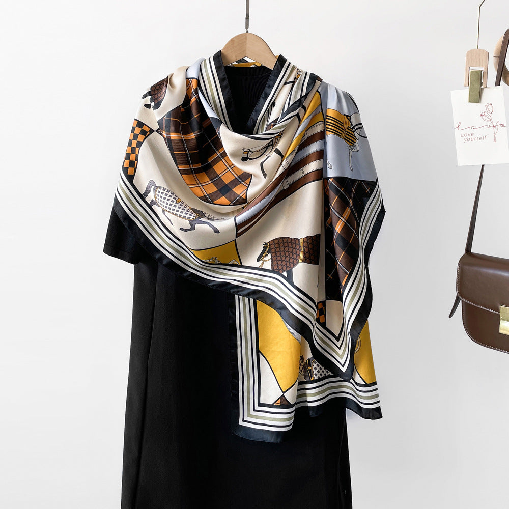 BCHICU ZS08-10# 52cm*170cm 100% Silk Shawls