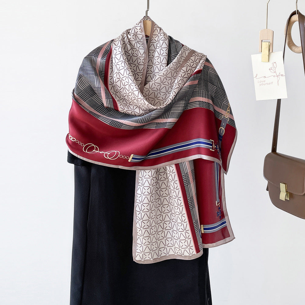 BCHICU ZS08-11# 52cm*170cm 100% Silk Shawls