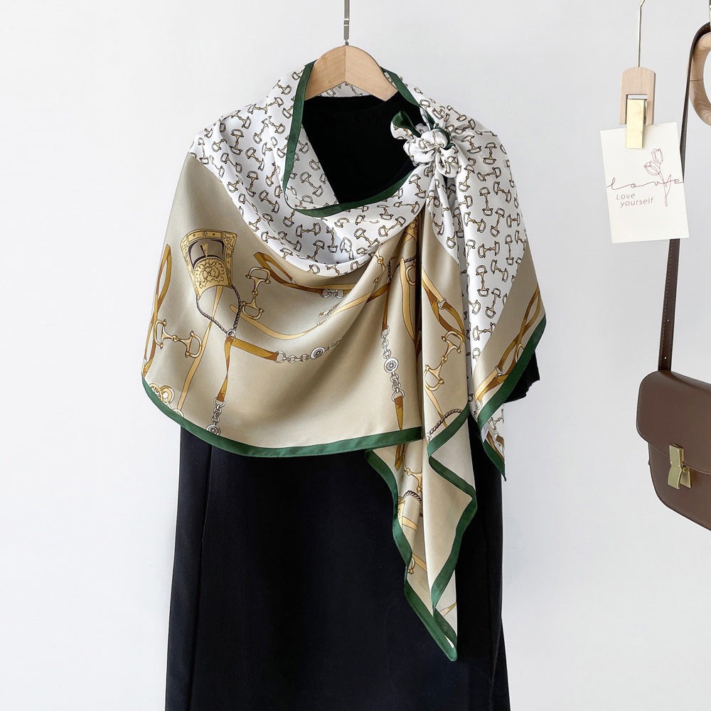 BCHICU ZS08-04# 52cm*170cm 100% Silk Shawls