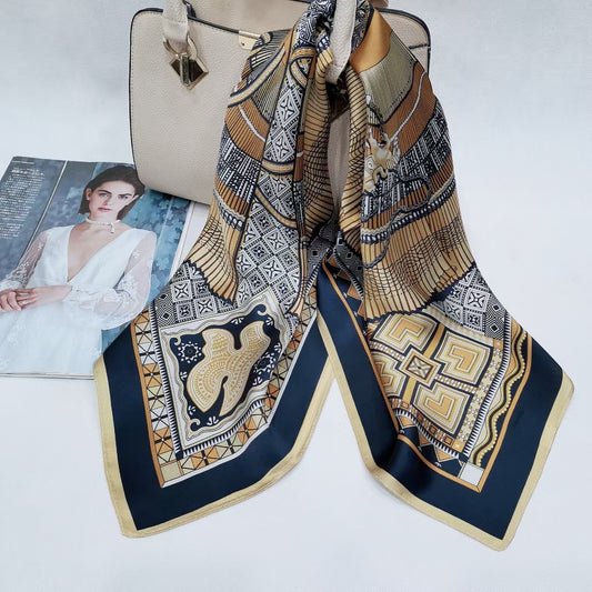 BCHICU 008# 65cm*65cm 100% Silk Small Square Scarf Small Neckerchief with Suit