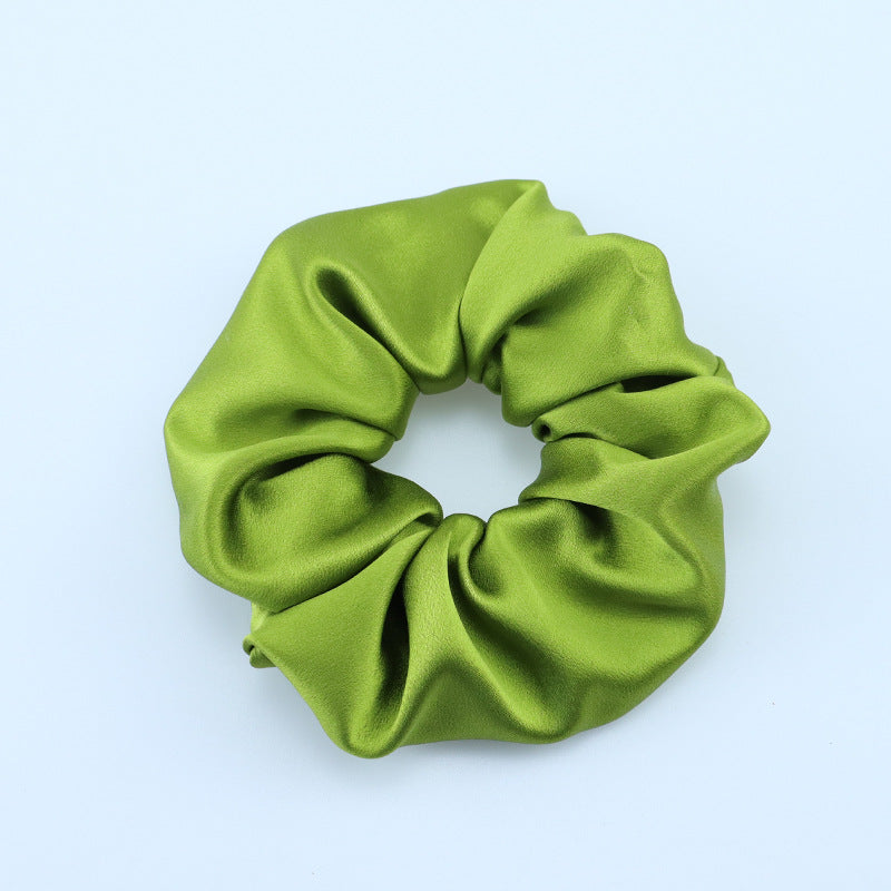 BCHICU Fruit Green Fully Handmade 30mm Silk Hairband 6cm Side Width 100% Mulberry Silk