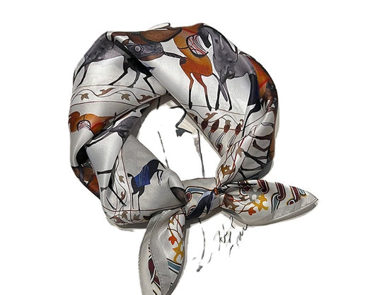 BCHICU Printed Fashion Scarf 20# 53cm*53cm Print 100% Silk Small Square Silk Scarf Neckerchiefs&Bandana&Handkerchief