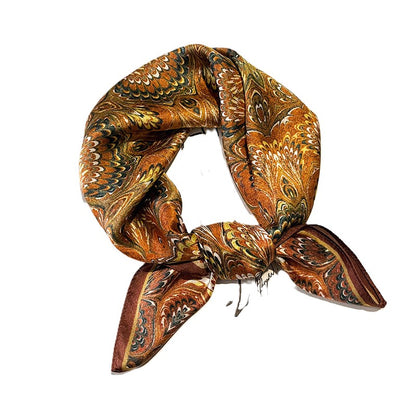BCHICU Printed Fashion Scarf 46# 53cm*53cm Print 100% Silk Small Square Silk Scarf Neckerchiefs&Bandana&Handkerchief