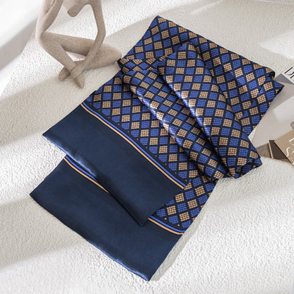 BCHICU 100% Mulberry Silk Men's Business Neckerchief 160cm*25cm  Fashion Commuting Versatile Scarf