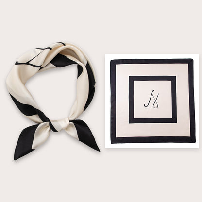 BCHICU 100% Premium Valentine's Day Silk Scarf Small Square Silk 53cm*53cm Neckerchiefs&Bandana