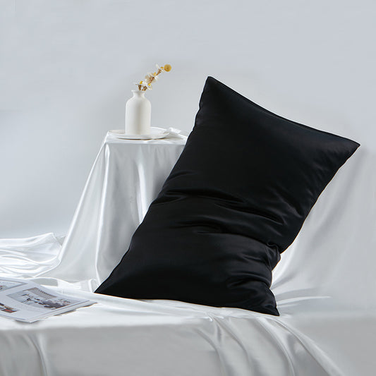 BCHICU Black Color 100% Silk Both Sides Pillowcase 19mm