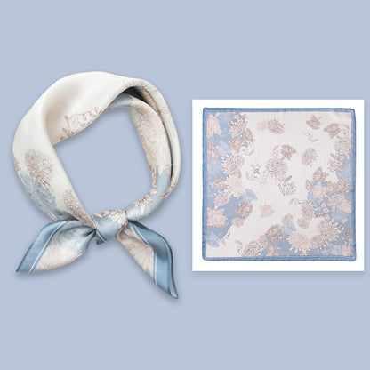 BCHICU 100% Premium Valentine's Day Silk Scarf Small Square Silk 53cm*53cm Neckerchiefs&Bandana