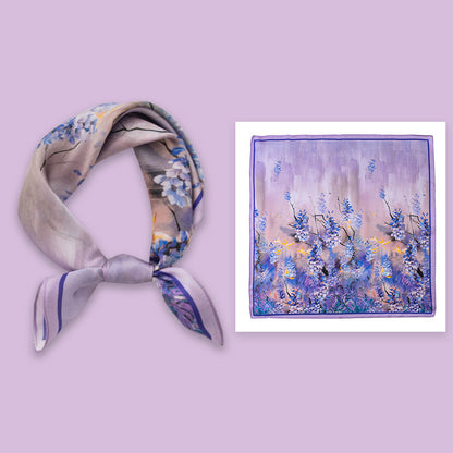 BCHICU 100% Premium Valentine's Day Silk Scarf Small Square Silk 53cm*53cm Neckerchiefs&Bandana