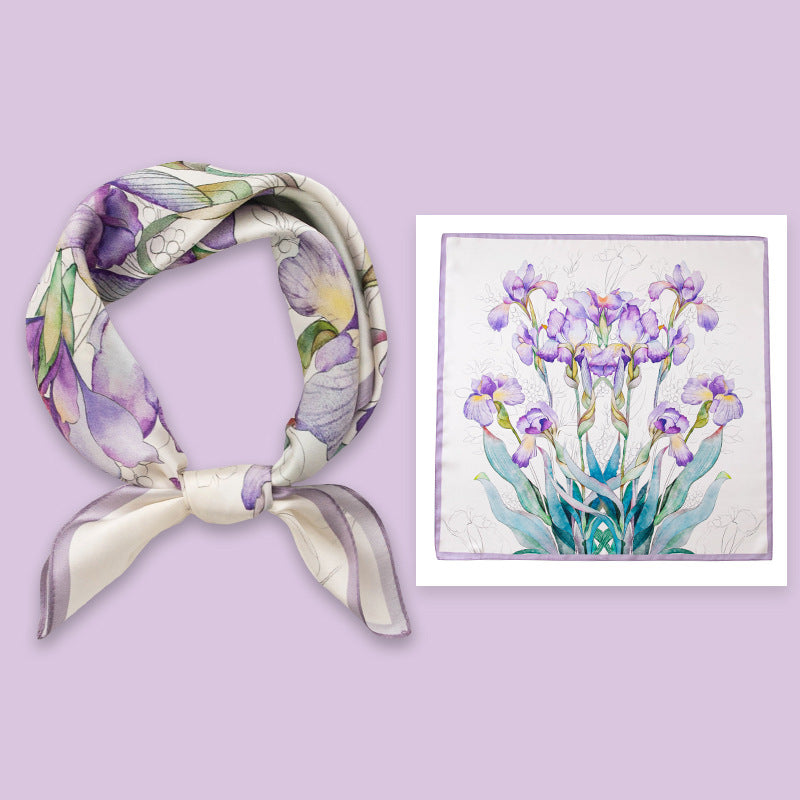BCHICU 100% Premium Valentine's Day Silk Scarf Small Square Silk 53cm*53cm Neckerchiefs&Bandana