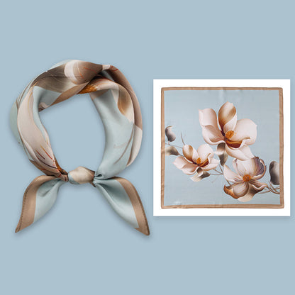 BCHICU 100% Premium Valentine's Day Silk Scarf Small Square Silk 53cm*53cm Neckerchiefs&Bandana