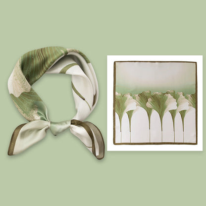 BCHICU 100% Premium Valentine's Day Silk Scarf Small Square Silk 53cm*53cm Neckerchiefs&Bandana