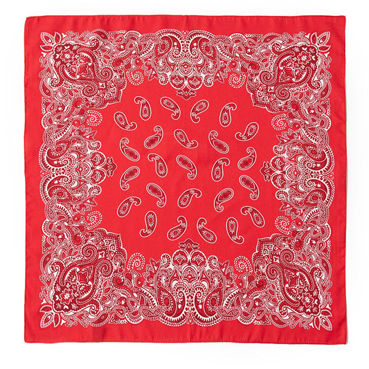 BCHICU Red Cashew Flower 53cm*53cm Printing 100% Small Square Silk Scarf Neckerchiefs&Bandana For All Occasions