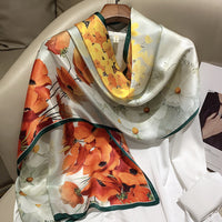 BCHICU 173cm*55cm 100% Silk Shawls