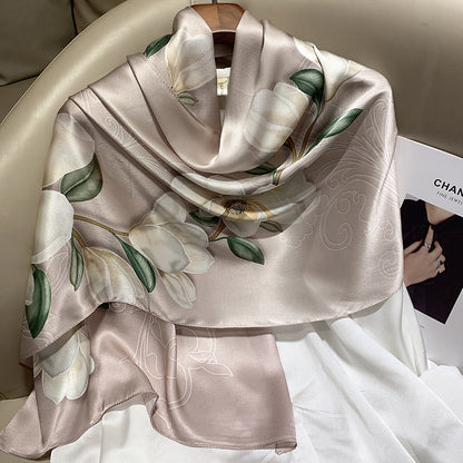 BCHICU 173cm*55cm 100% Silk Shawls