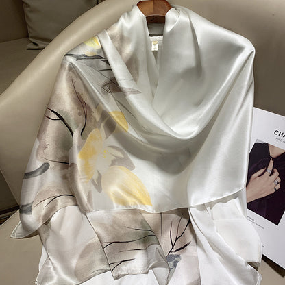 BCHICU 173cm*55cm 100% Silk Shawls