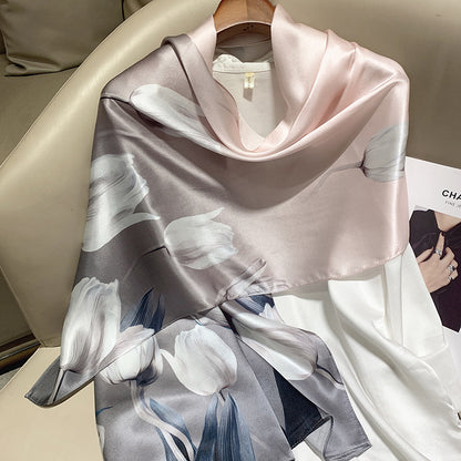BCHICU 173cm*55cm 100% Silk Shawls