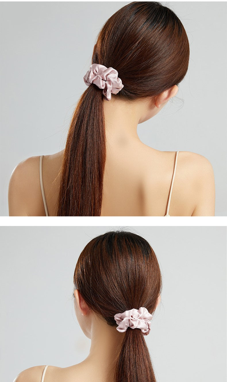 BCHICU Llit. Lotus Pink Color Hand-sewn 16mm Silk Hairband 3.5cm Side Width 100% Mulberry Silk