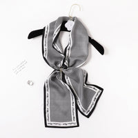 BCHICU PZS04-05# Double Layers 145cm*17cm 100% Small Silk Scarf Neckerchiefs