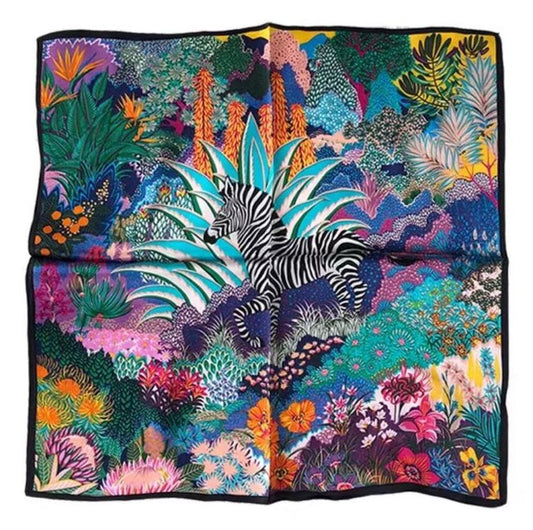 BCHICU Printed Fashion Scarf 14# 53cm*53cm Print 100% Silk Small Square Silk Scarf Neckerchiefs&Bandana&Handkerchief