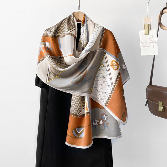BCHICU ZS04-01# 52cm*170cm 100% Silk Shawls