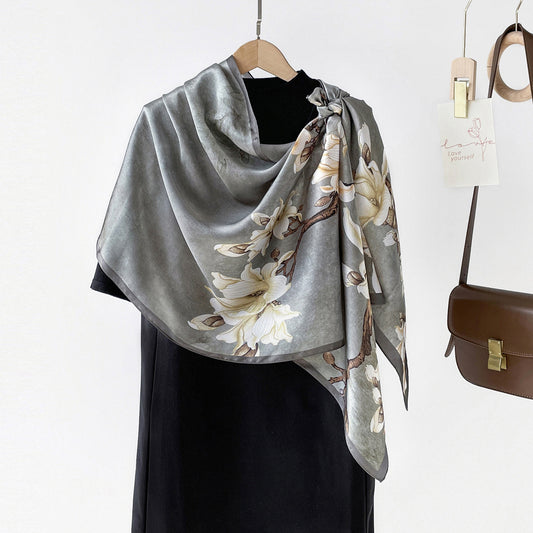 BCHICU ZS08-12# 52cm*170cm 100% Silk Shawls