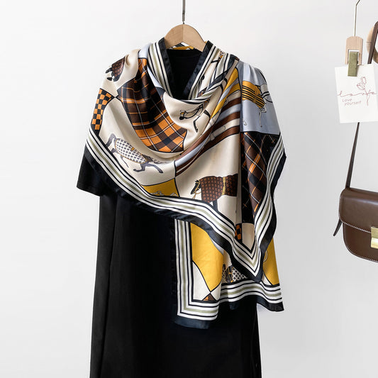 BCHICU ZS08-10# 52cm*170cm 100% Silk Shawls