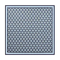 BCHICU Pale Blue Floret 53cm*53cm Print 100% Small Square Silk Scarf Neckerchiefs&Bandana