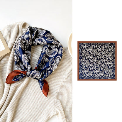 BCHICU 53cm*53cm 100% Small Square Silk Scarf Neckerchiefs&Bandana