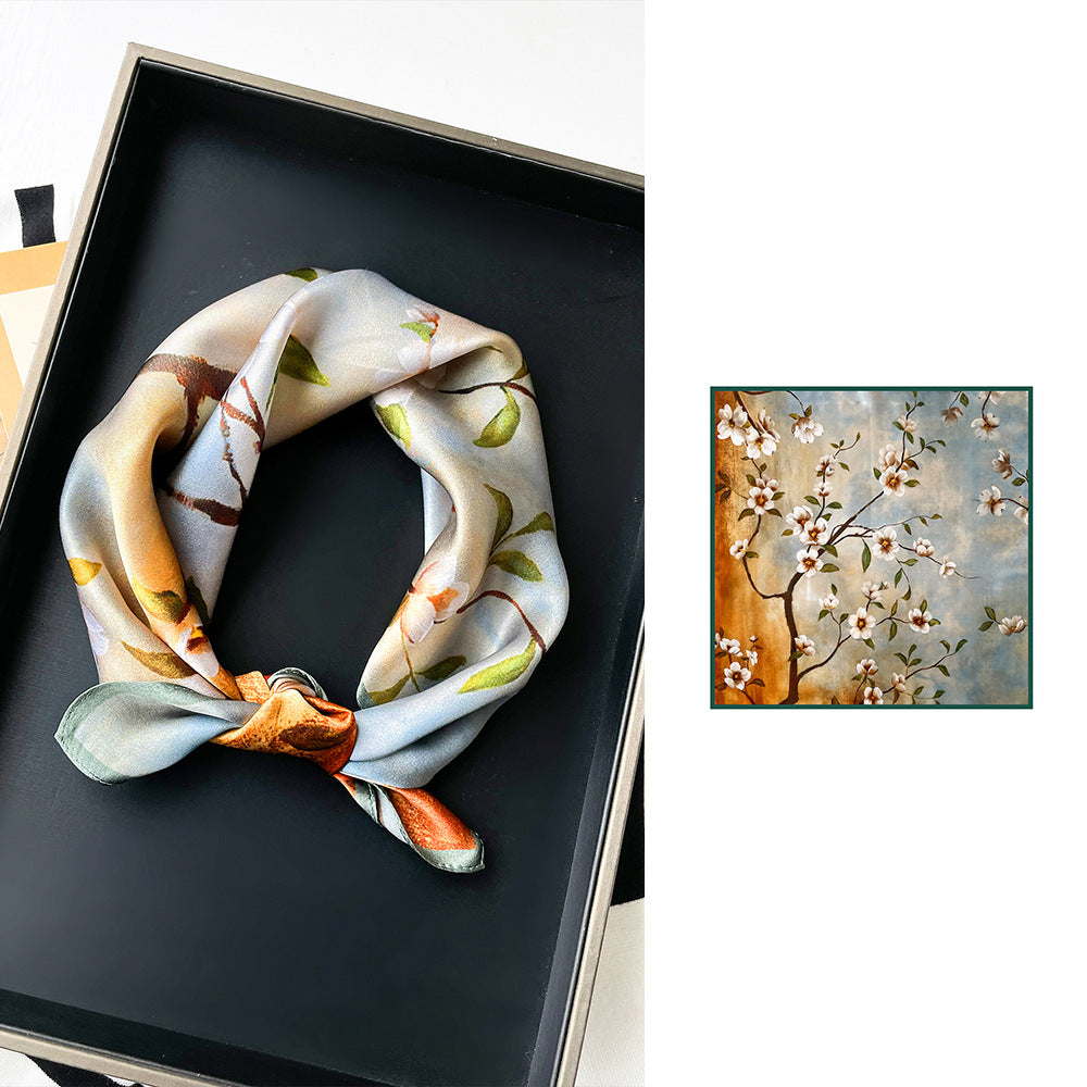 BCHICU 53cm*53cm 100% Small Square Silk Scarf Neckerchiefs&Bandana