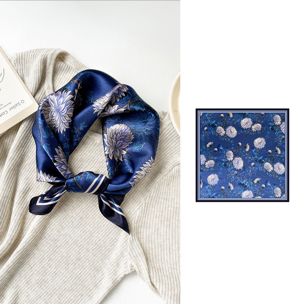 BCHICU 53cm*53cm 100% Small Square Silk Scarf Neckerchiefs&Bandana
