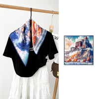 BCHICU 53cm*53cm 100% Small Square Silk Scarf Neckerchiefs&Bandana