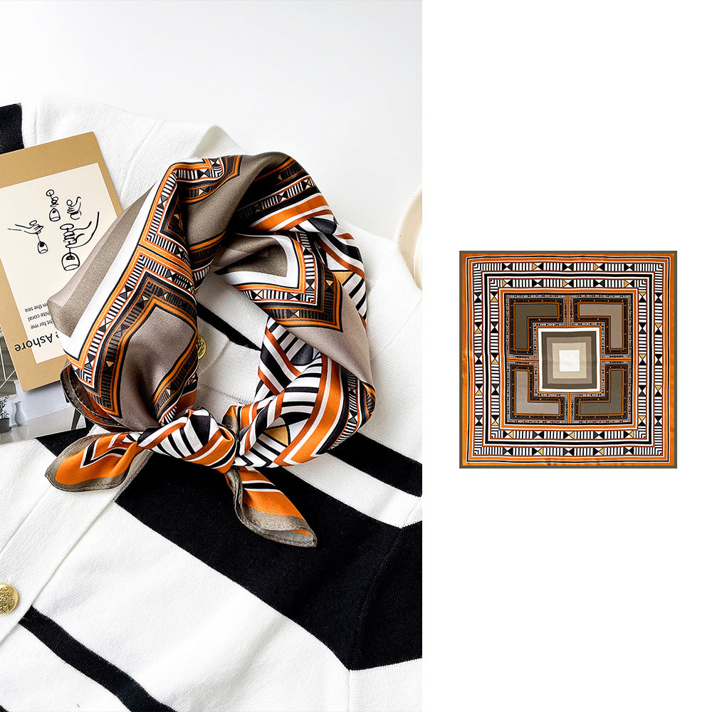 BCHICU 53cm*53cm 100% Small Square Silk Scarf Neckerchiefs&Bandana
