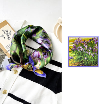 BCHICU 53cm*53cm 100% Small Square Silk Scarf Neckerchiefs&Bandana