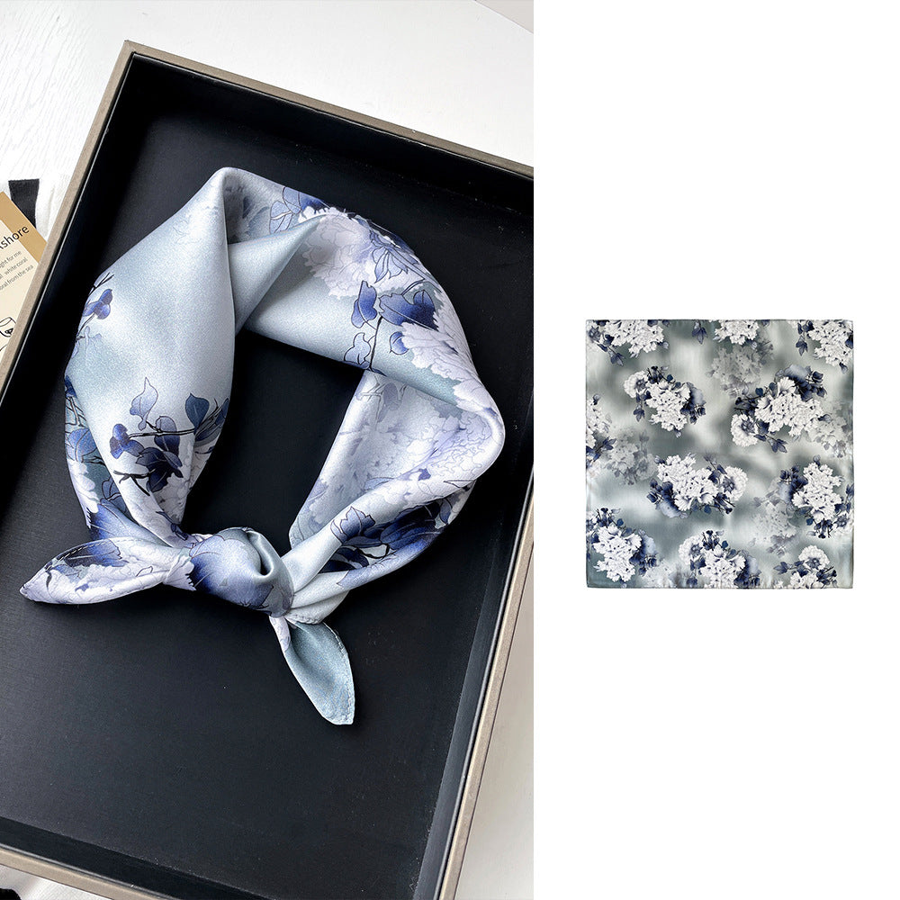 BCHICU 53cm*53cm 100% Small Square Silk Scarf Neckerchiefs&Bandana