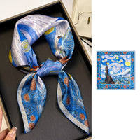 BCHICU ZS7007-02# 66cm*66cm 100% Silk Small Square Scarf Small Neckerchief with Suit