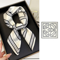 BCHICU ZS7009-01# 66cm*66cm 100% Silk Small Square Scarf Small Neckerchief with Suit