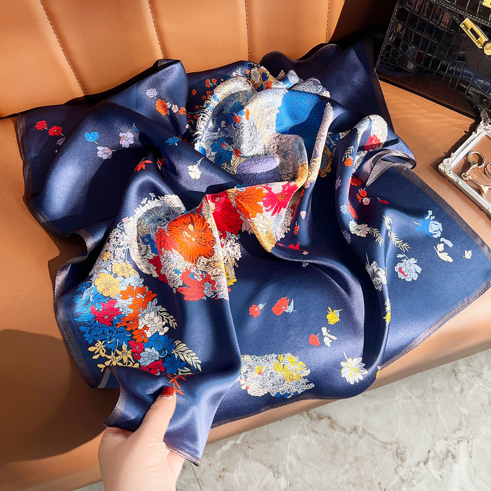 BCHICU 68cm*68cm 100% Small Square Silk Scarf Neckerchiefs&Bandana