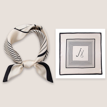 BCHICU 100% Premium Valentine's Day Silk Scarf Small Square Silk 53cm*53cm Neckerchiefs&Bandana
